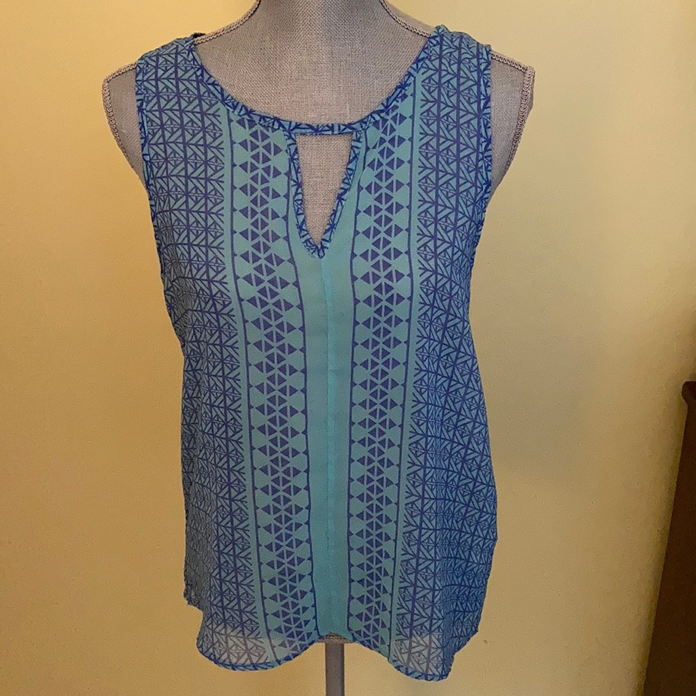 Blue and purple tank top size medium
